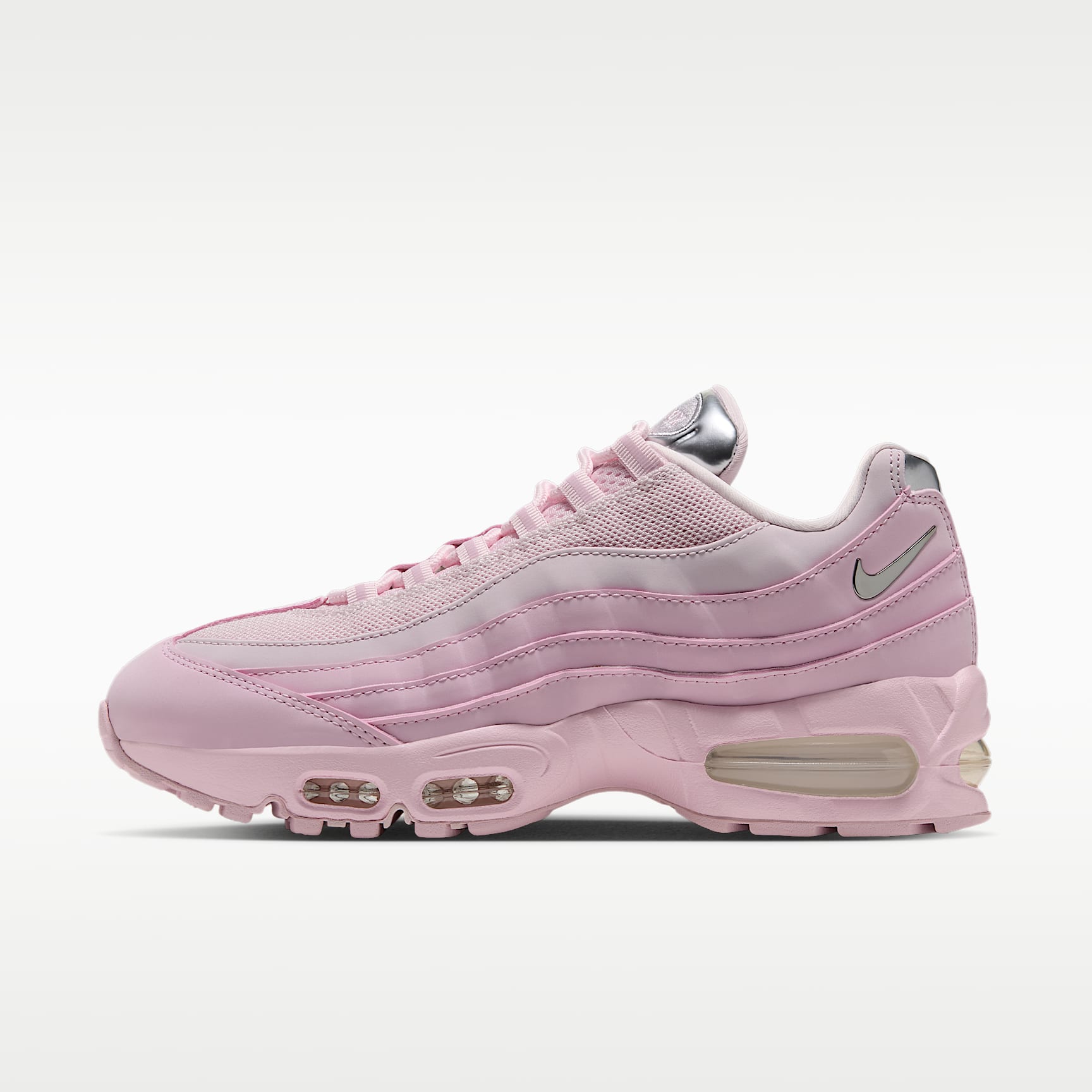 NIKE AIR MAX 95 ピンク Nike Air Max 95 Big Bubble Chrome Women's Shoes. Nike ID